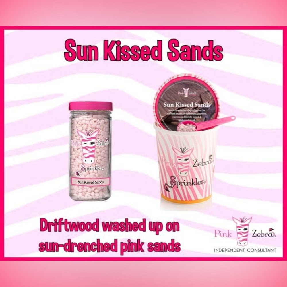 Pink zebra rare sun kissed sands sprinkles wax melts‎ discontinued